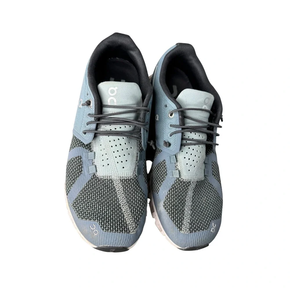 On Cloud Running Tide Magnet Blue Grey Mesh Low Top Sneakers Womens 9